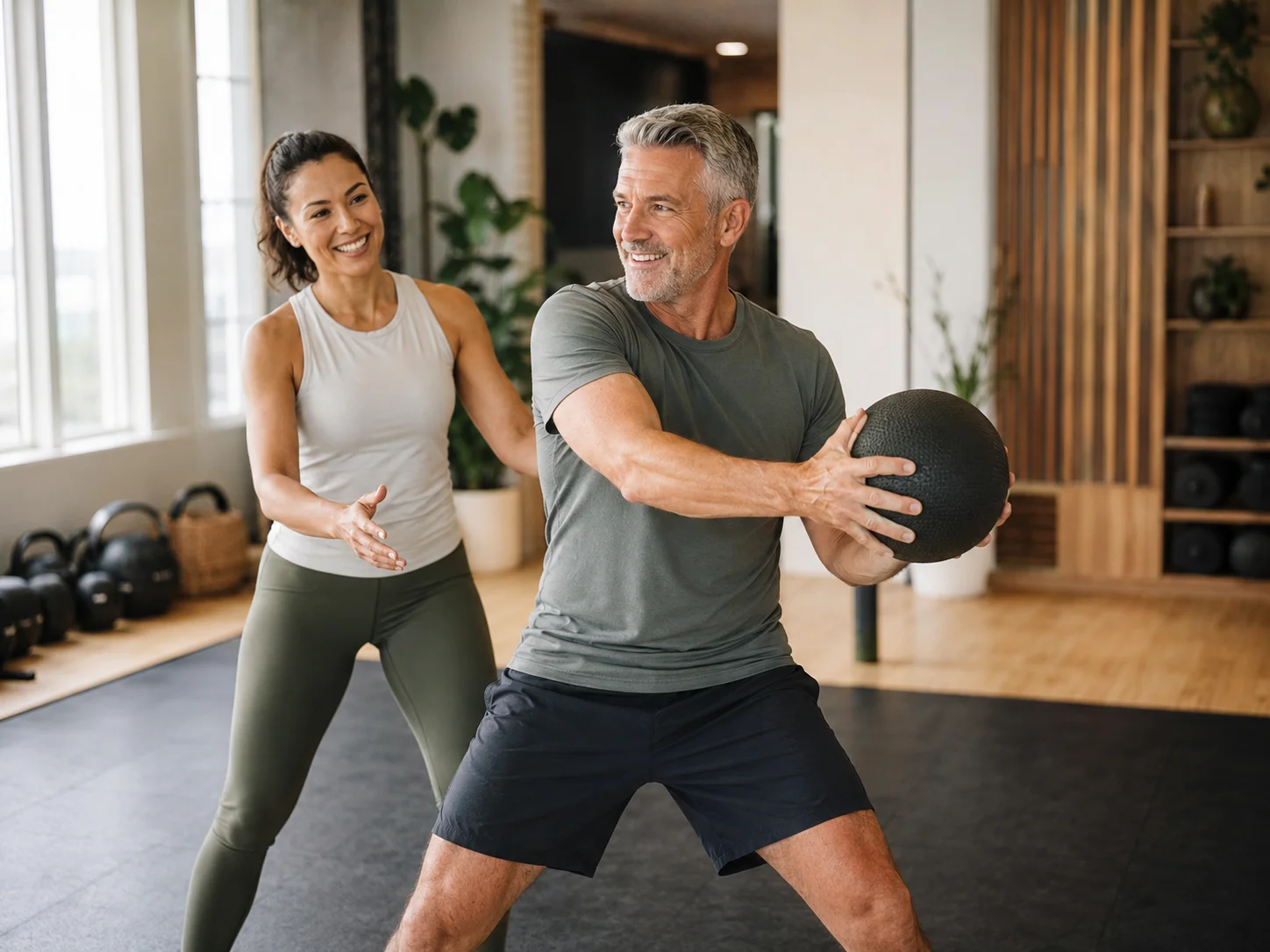 Treino funcional seguro para adultos 40+ e longevidade